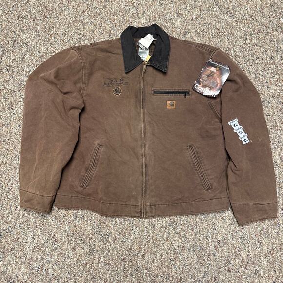 Carhartt Other - Vintage NWT Carhartt Detroit Jacket J97 CHT Size XL Made In USA Logo Embroidered